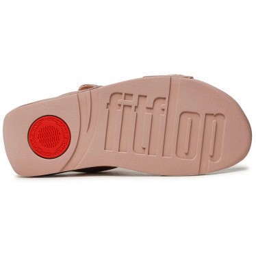 SANDALES FITFLOP FV6 LULU CLAQUETTES EN CUIR RÉGLABLES ROSE_GOLD