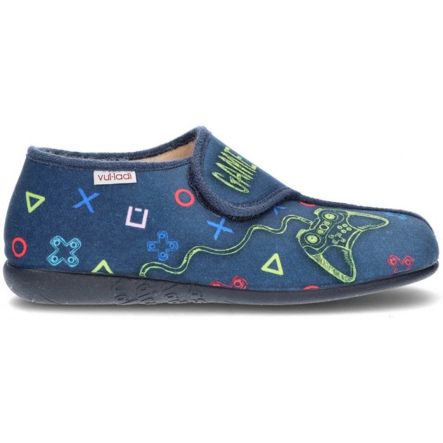 CHAUSSONS DE MAISON VULLADI GARÇON ROC 3244 MARINO CHAUSSONS DE MAISON VULLADI GARÇON ROC 3244 MARINO