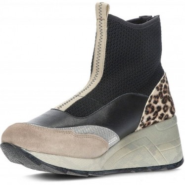 BOTIN CETTI C-1334 TRICOT EN DAIM IMPRIMÉ ANIMALIER BLACK