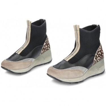 BOTIN CETTI C-1334 TRICOT EN DAIM IMPRIMÉ ANIMALIER BLACK