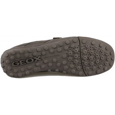 GEOX mocassin écolier avec velcro MARRON