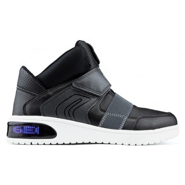 Lumières de bottes GEOX JR XLED BOY BLACK Lumières de bottes GEOX JR XLED BOY BLACK