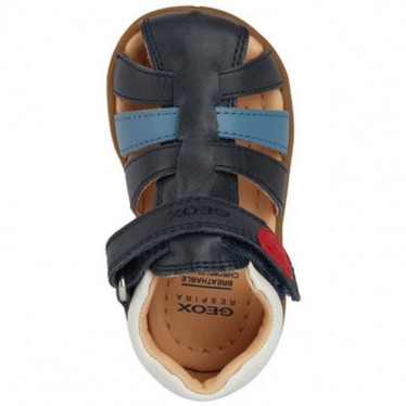 SANDALE PREMIERS PAS GEOX MACCHIA B254VA NAVY