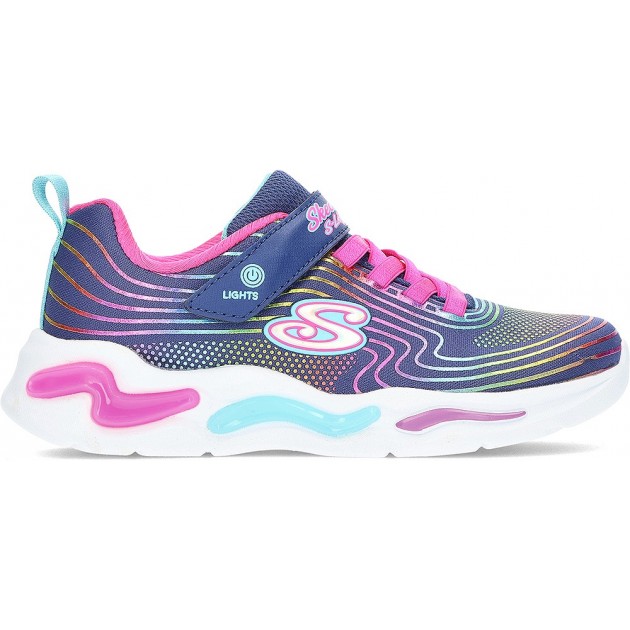 SPORTS SKECHERS WAVY POUTRES 302338L NAVY_RAINBOW SPORTS SKECHERS WAVY POUTRES 302338L NAVY_RAINBOW