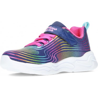 SPORTS SKECHERS WAVY POUTRES 302338L NAVY_RAINBOW