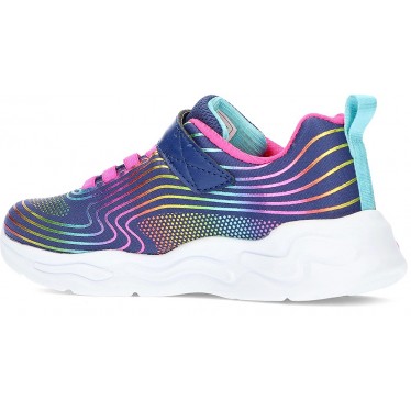 SPORTS SKECHERS WAVY POUTRES 302338L NAVY_RAINBOW