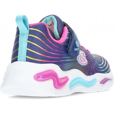 SPORTS SKECHERS WAVY POUTRES 302338L NAVY_RAINBOW