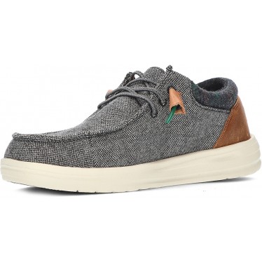 MOCASSINS EN LAINE DUDE WALLY GRIP CHARCOAL