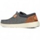 MOCASSINS EN LAINE DUDE WALLY GRIP CHARCOAL