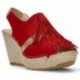 FRANGES D'APHRODITE BRUNES ESPADRILLES ROJO