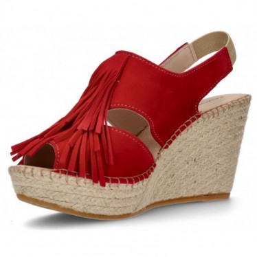 FRANGES D'APHRODITE BRUNES ESPADRILLES ROJO