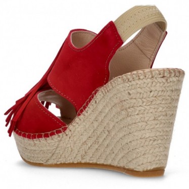 FRANGES D'APHRODITE BRUNES ESPADRILLES ROJO