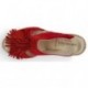 FRANGES D'APHRODITE BRUNES ESPADRILLES ROJO