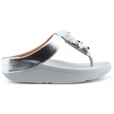 FITFLOP SEQUIN TOE STRONG Sandales SILVER