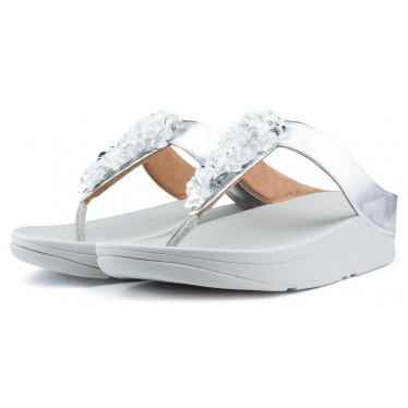 FITFLOP SEQUIN TOE STRONG Sandales SILVER