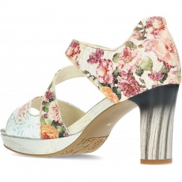 CHAUSSURES À TALONS LAURA VITA HICAO0523 FLORAL_BEIGE