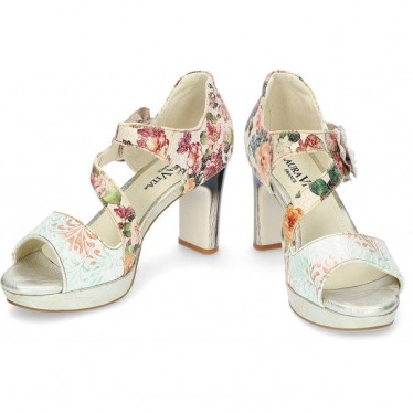 CHAUSSURES À TALONS LAURA VITA HICAO0523 FLORAL_BEIGE