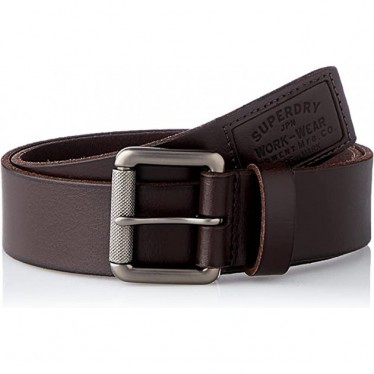 SUPERDRY CEINTURE M9210091A BADGEMAN VINTAGE BROWN