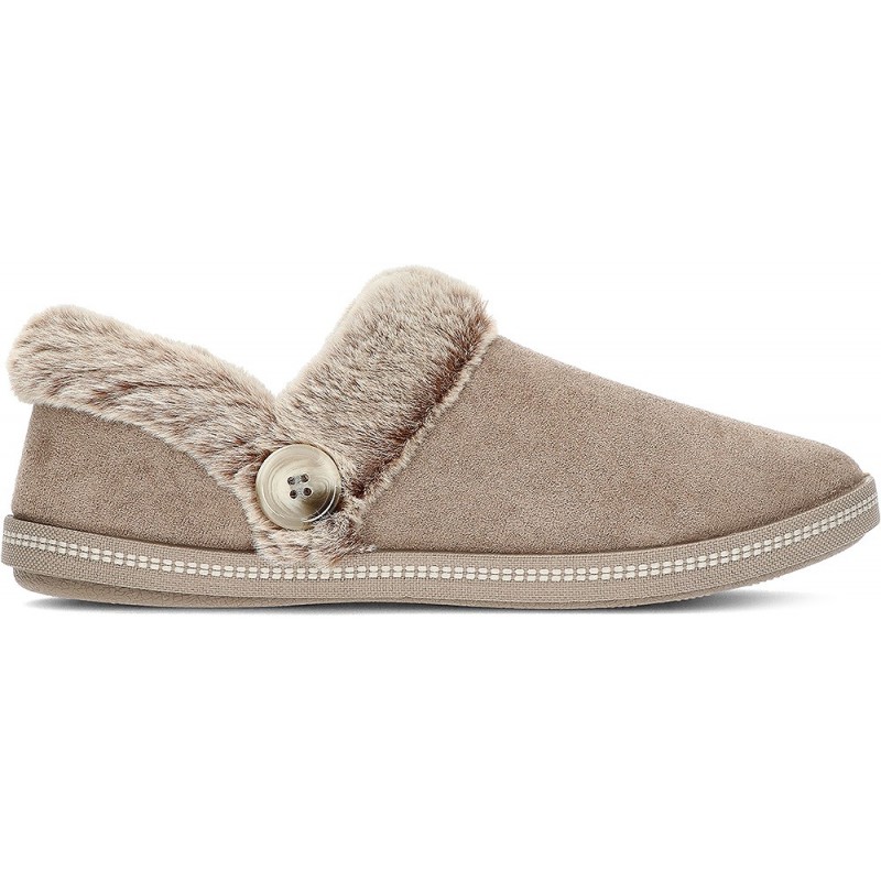 SKECHERS PANTOUFLE COSY CAMPFIRE FRAIS TOAST 167219 DARK_TAUPE