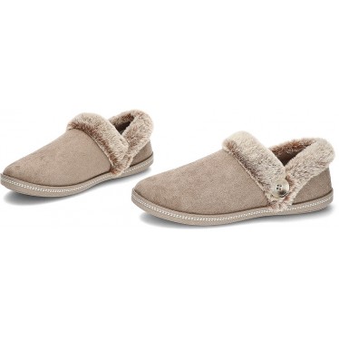 SKECHERS PANTOUFLE COSY CAMPFIRE FRAIS TOAST 167219 DARK_TAUPE
