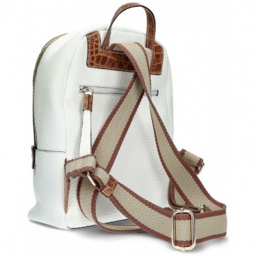 ROBERT PIETRI 6336 SAC À DOS EN CUIR BLANCO