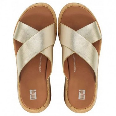 SANDALES FITFLOP F-MODE METAL LTH FT8 PLATINO
