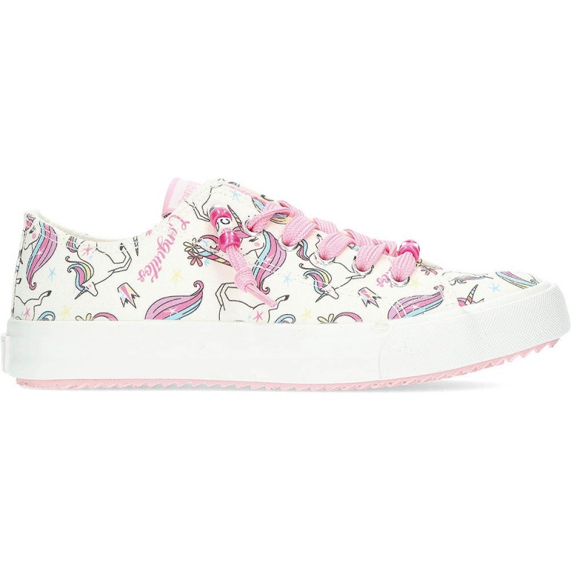 SNEAKERS EN TOILE LICORNE CONGUITOS 284066 WHITE