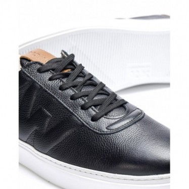 SNEAKERS EN CUIR GRAVÉ WONDERS CB-3920 NEGRO