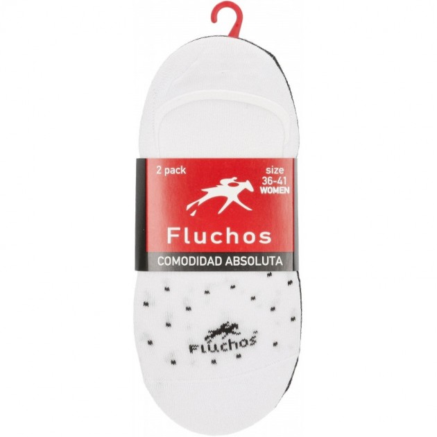 CHAUSSETTES FLEURIES CA0006 PACK 2 BLANCO_NEGRO CHAUSSETTES FLEURIES CA0006 PACK 2 BLANCO_NEGRO