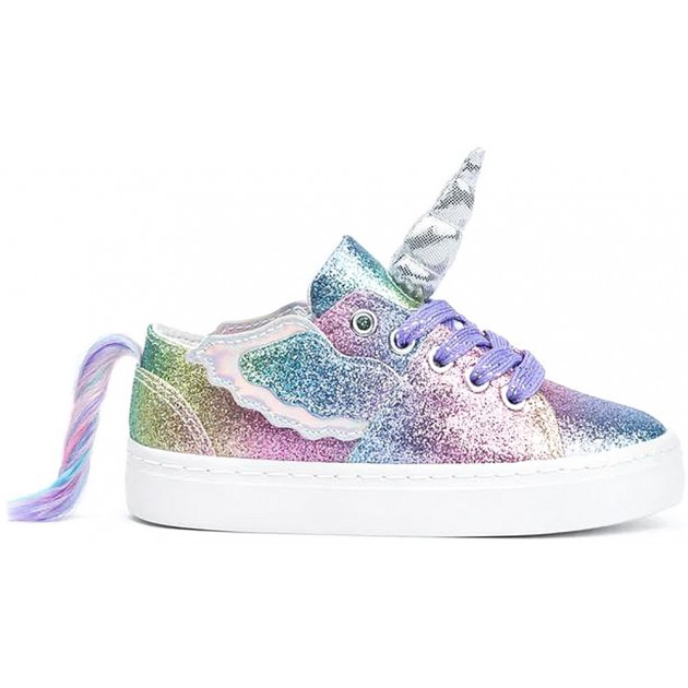 BASKETS CONGUITO LICORNE À PAILLETTES 30212 MULTICOLOR BASKETS CONGUITO LICORNE À PAILLETTES 30212 MULTICOLOR
