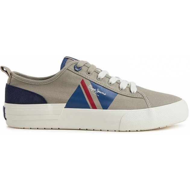 PEPE JEANS SNEAKERS À DRAPEAU ALLEN PMS30903 STONE PEPE JEANS SNEAKERS À DRAPEAU ALLEN PMS30903 STONE
