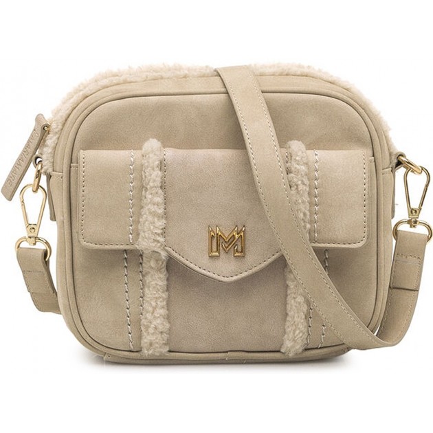 MINI SAC À BANDOULIÈRE MARIAMARE SAUGE BEIGE MINI SAC À BANDOULIÈRE MARIAMARE SAUGE BEIGE