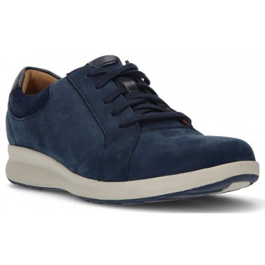 CLARKS UN ADORN DENTELLE SNEAKERS NAVY