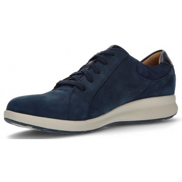 CLARKS UN ADORN DENTELLE SNEAKERS NAVY