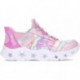 SPORTS AVEC LUMIÈRE SKECHERS GALAXY LIGHTS 303707L PINK_RAINBOW