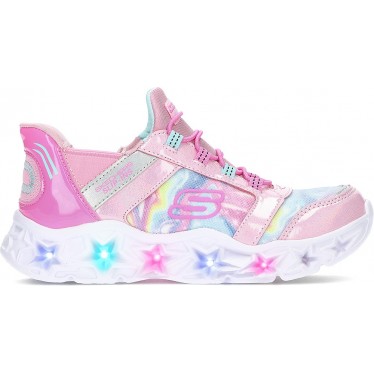 SPORTS AVEC LUMIÈRE SKECHERS GALAXY LIGHTS 303707L PINK_RAINBOW