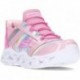 SPORTS AVEC LUMIÈRE SKECHERS GALAXY LIGHTS 303707L PINK_RAINBOW