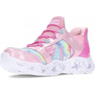 SPORTS AVEC LUMIÈRE SKECHERS GALAXY LIGHTS 303707L PINK_RAINBOW