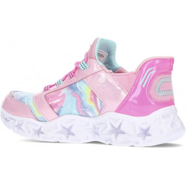 SPORTS AVEC LUMIÈRE SKECHERS GALAXY LIGHTS 303707L PINK_RAINBOW