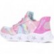 SPORTS AVEC LUMIÈRE SKECHERS GALAXY LIGHTS 303707L PINK_RAINBOW
