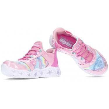 SPORTS AVEC LUMIÈRE SKECHERS GALAXY LIGHTS 303707L PINK_RAINBOW