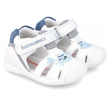 BIOMÉCANIQUE PREMIERS PAS SANDALES JUMELLES 242123-A BLANCO