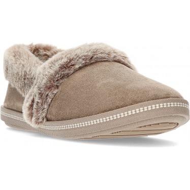 SKECHERS PANTOUFLE COSY CAMPFIRE TEAM TOASTY 32777 TAUPE