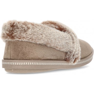 SKECHERS PANTOUFLE COSY CAMPFIRE TEAM TOASTY 32777 TAUPE