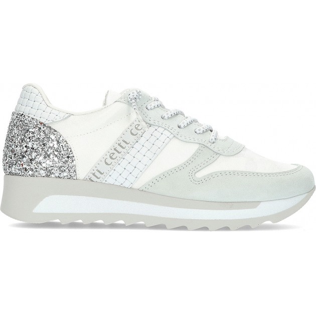 BASKETS REMBOURRÉES CETTI C-847 WHITE BASKETS REMBOURRÉES CETTI C-847 WHITE