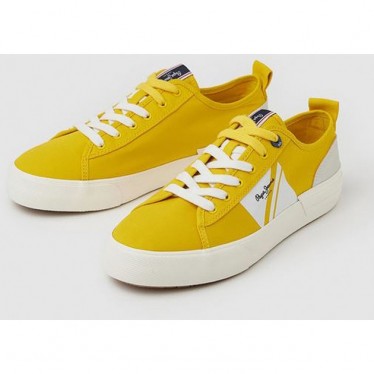 PEPE JEANS SNEAKERS À DRAPEAU ALLEN PMS30903 YELLOW