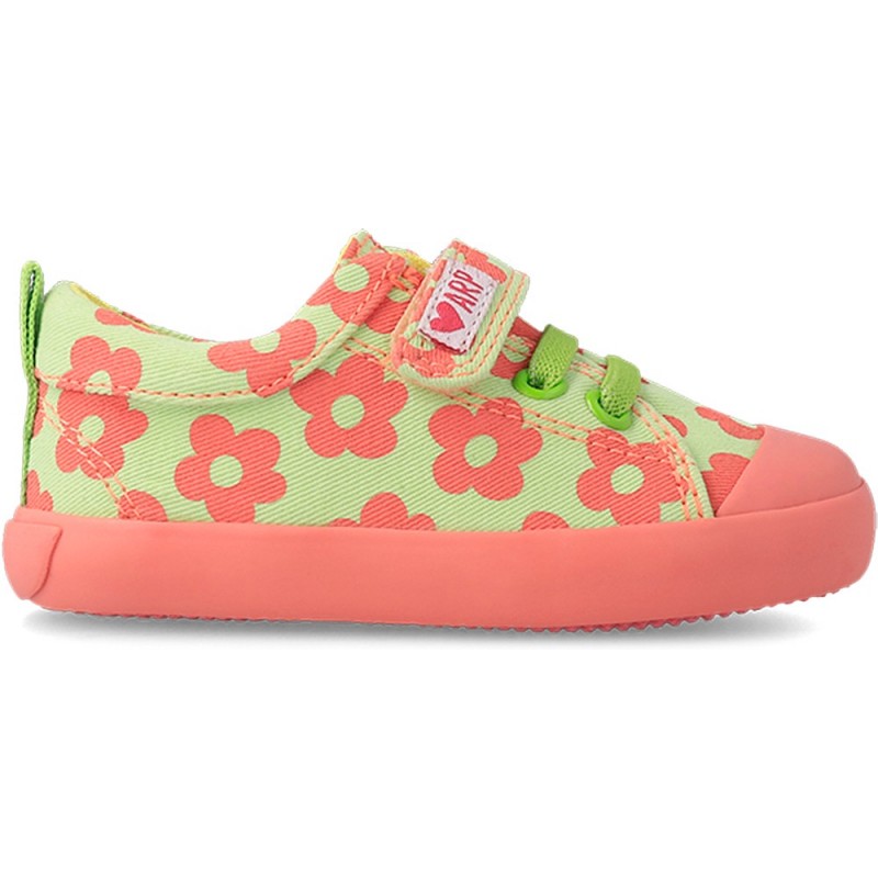 SPORTS AGATHA RUIZ DE LA PRADA TOILE FLEURS 232926 VERDE_ROSA_FLORES