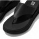 SANDALES FITFLOP FW4 F-MODE LTH PLATEFORME ORTEIL-PO BLACK