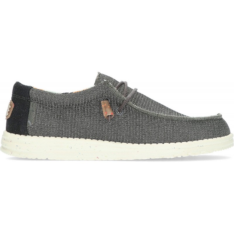 MOCASSINS DUDE WALLYKNIT BLACK_CHARCOAL