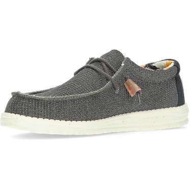 MOCASSINS DUDE WALLYKNIT BLACK_CHARCOAL